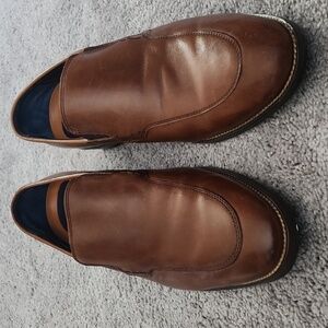 Cole Haan Brown Leather GRAND.OS Loafers Size 10